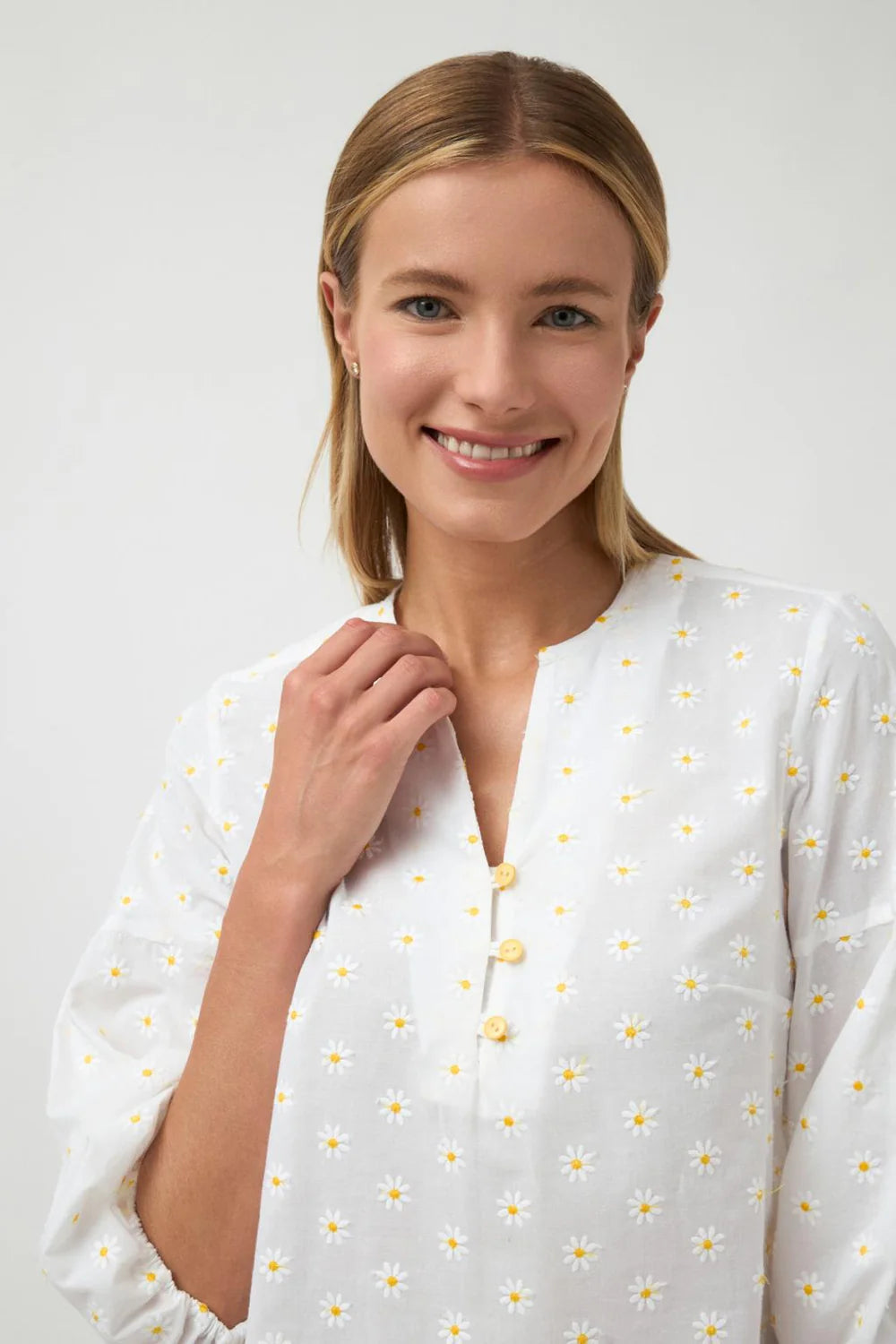 Chemise floral en coton