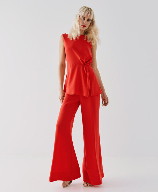 Top habillé "Flame" Rouge