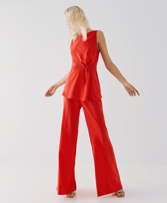 Top habillé "Flame" Rouge