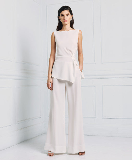 Top habillé "Flame" Blanc