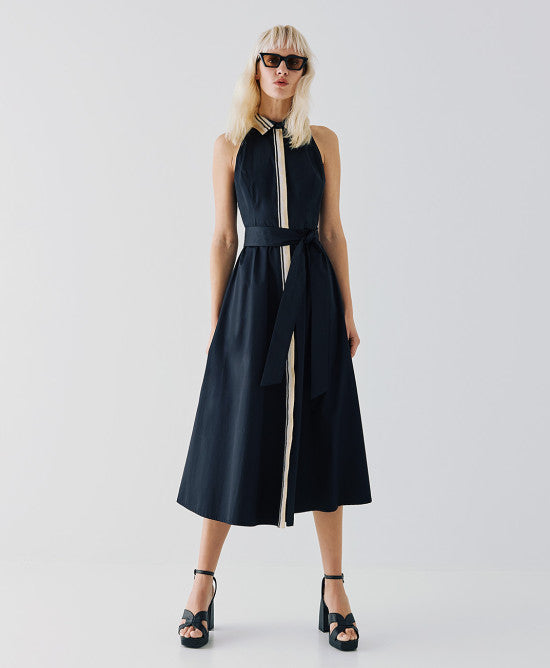 Robe-Chemise Évasée à Ceinture Amovible