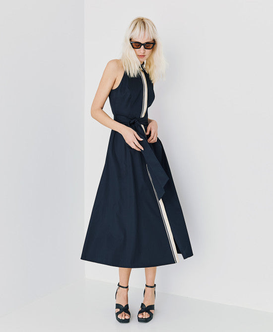 Robe-Chemise Évasée à Ceinture Amovible