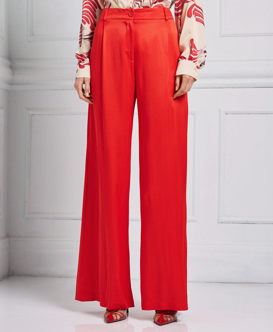 Pantalon en satin