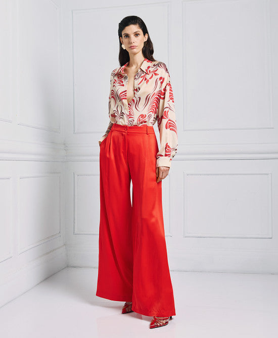 Pantalon en satin