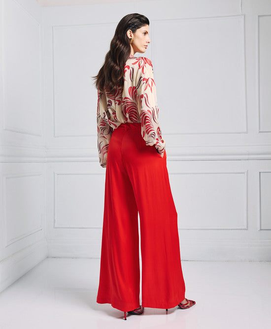 Pantalon en satin