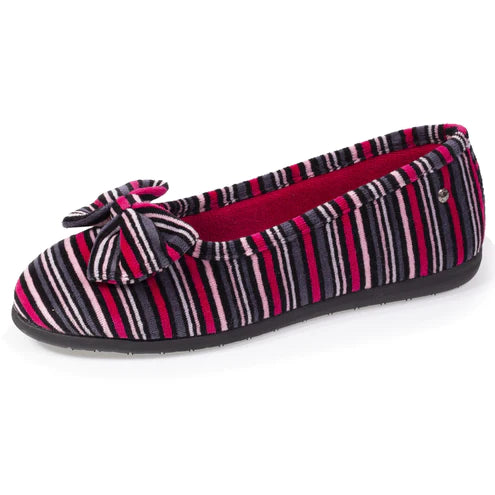 Chaussons ballerines en velours bio