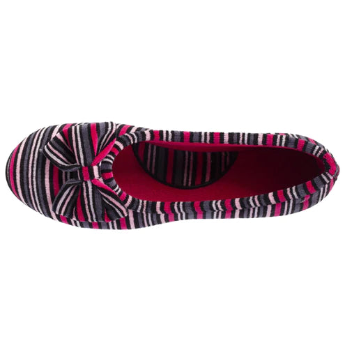 Chaussons ballerines en velours bio