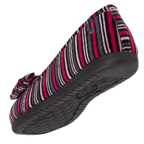 Chaussons ballerines en velours bio
