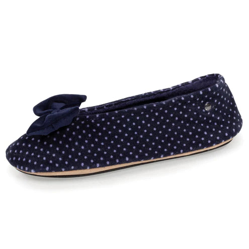 Chaussons ballerines en velours bio