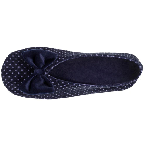 Chaussons ballerines en velours bio