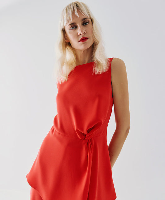 Top habillé "Flame" Rouge