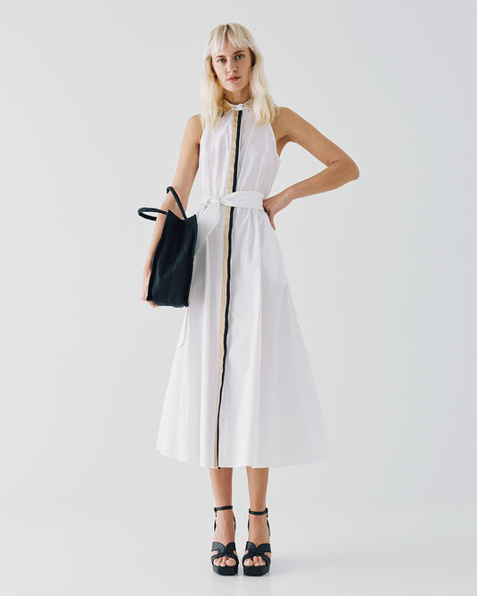Robe-Chemise Évasée à Ceinture Amovible