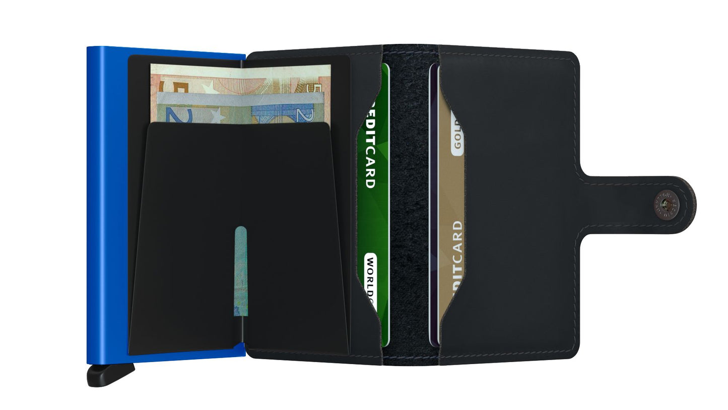 Secrid miniwallet "Matte Black&Blue"