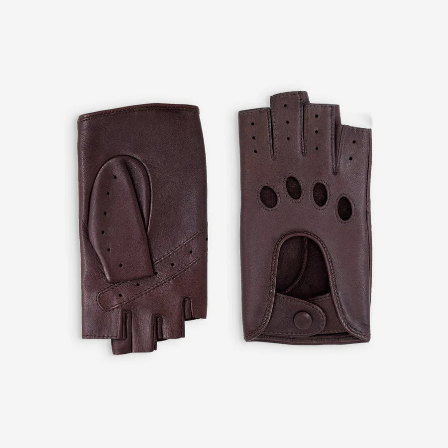 Gants de conduite mitaines cuir agneau