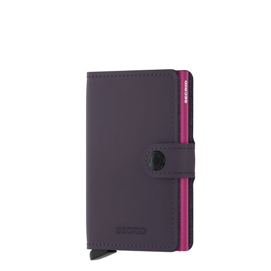 Secrid miniwallet "Matte Dark Purple&Fuchsia"