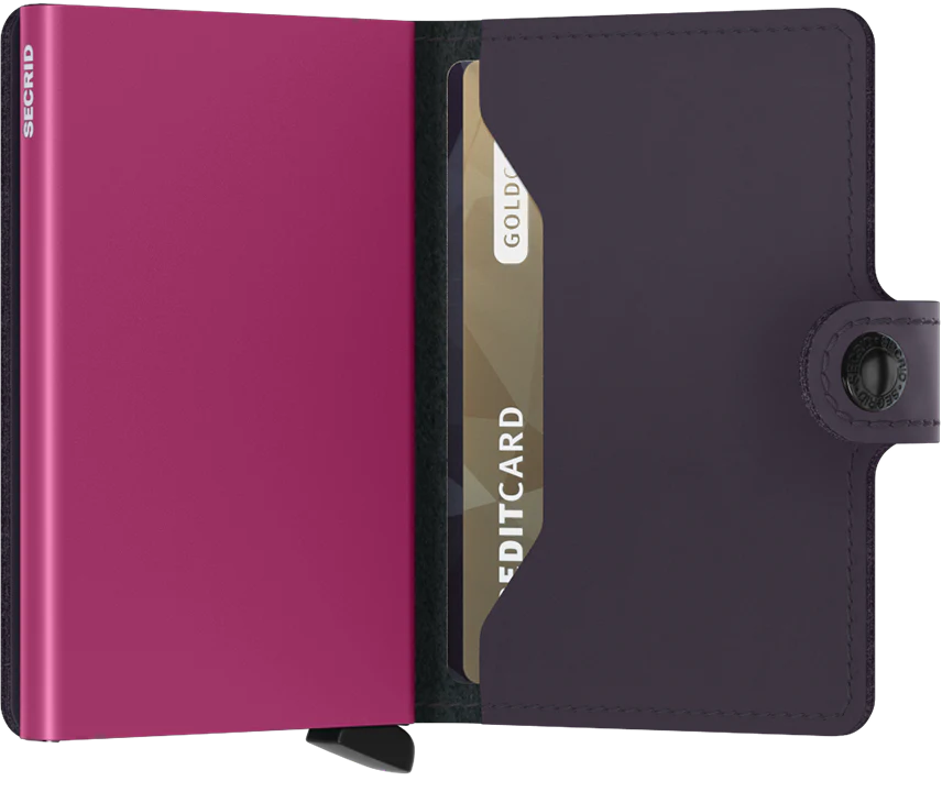 Secrid miniwallet "Matte Dark Purple&Fuchsia"