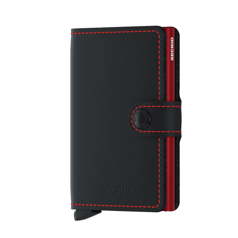 Secrid miniwallet "Matte Black&Red"