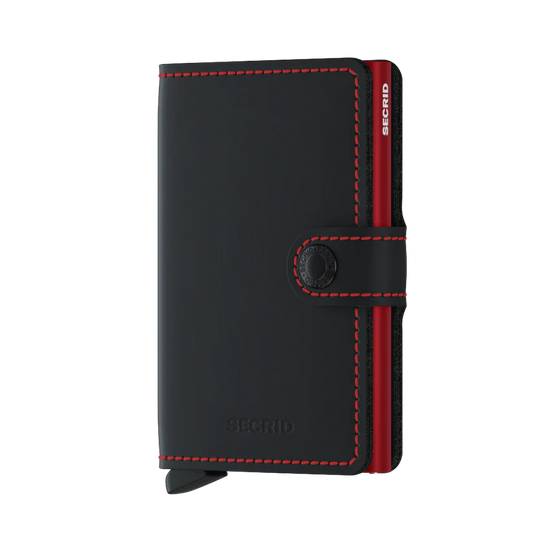 Secrid miniwallet "Matte Black&Red"